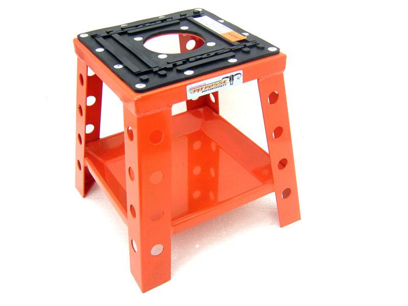 Mini bike mx dirtbike work stand orange ktm 65 ktm 50 ktm 85 supermoto 