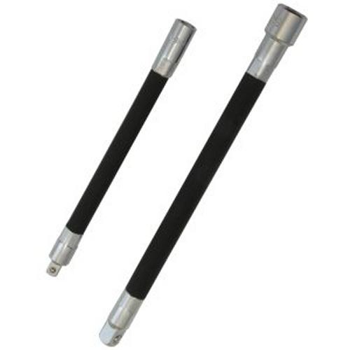 2 pc flexible bar socket extension flex ratchet auto tools 3/8" 1/4" long/short