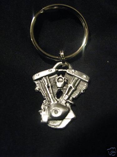 Harley-davidson shovelhead motor keychain  
