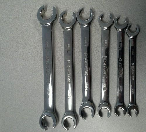 Matco flare nut wrench set srfm66tb line wrench