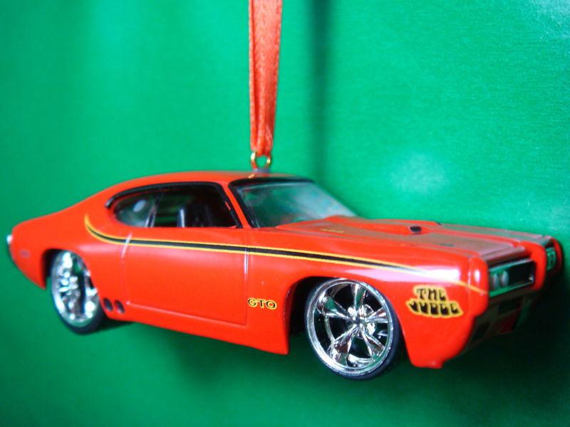 1969 '69 pontiac gto judge orange christmas tree ornament