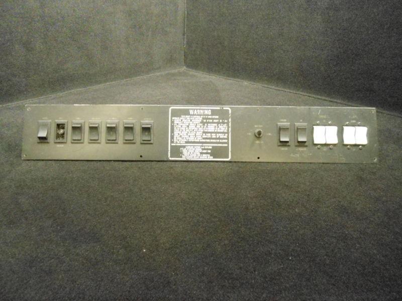 27" x 4.5" fourteen switch boat control electronic instrument panel