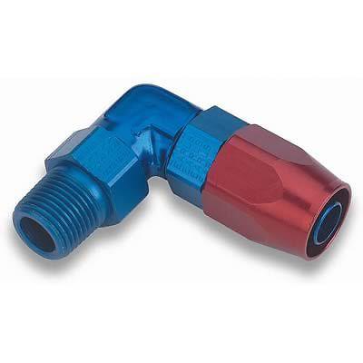 Earl's performance swivel-seal hose end -6 an swivel male 90 degree 829006erl