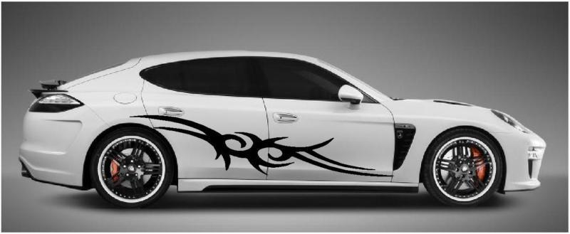 * furious tribal * custom car truck suv vinyl side graphics decals (11" x 60")