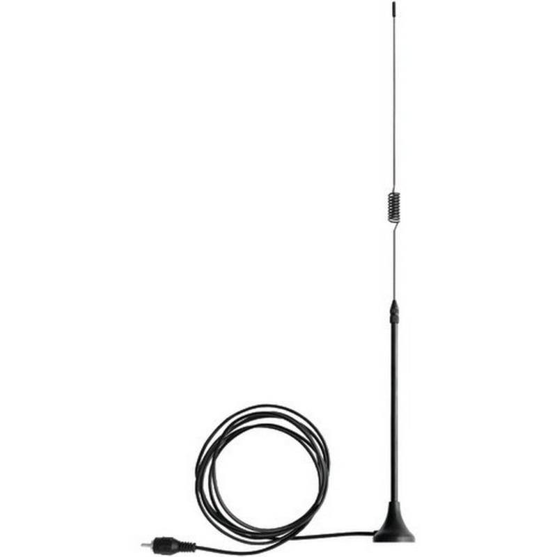 Sangean ant-100 magnetic mount antenna fm coil whip w 6' coaxial cable