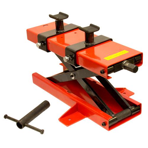 1100 lb motorcycle dirt bike atv scissor center jack mini lift crank floor stand