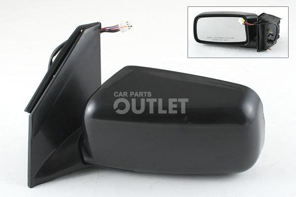 02-05 mitsubishi lancer ls power heated mirror manual foldable for ptm cap left