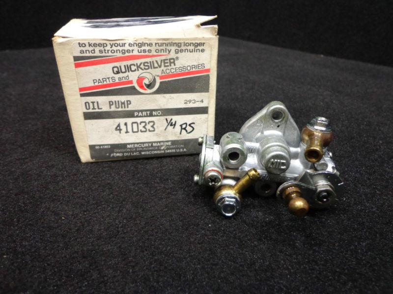 Oil pump #41033 mercury mariner 1987-1988 v-220 hp outboard injector part