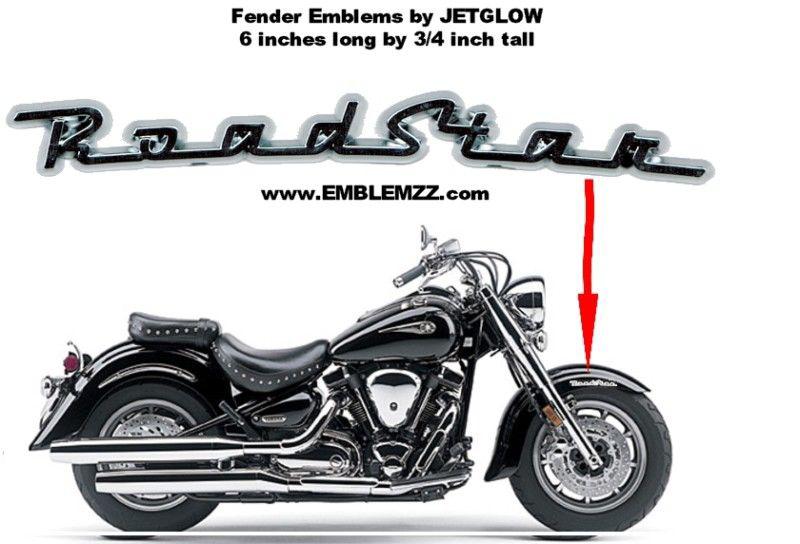  roadstar fender emblems for yamaha road star -  new!