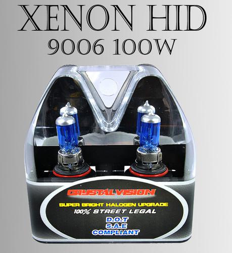 Aff 9006 hb4 m-box 100w pair low/ fog xenon hid white plug in light bulbs hsuifw