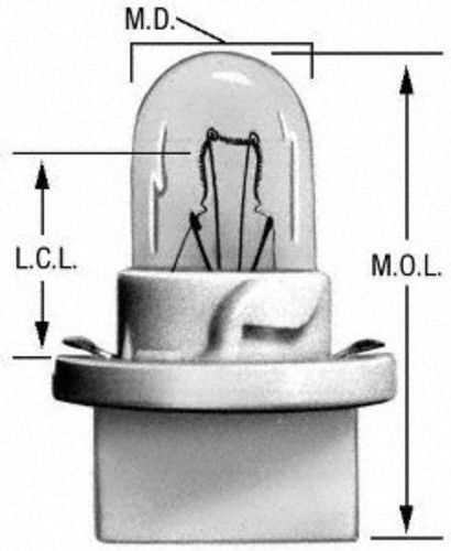 Instrument panel light bulb-standard - multiple commercial pack rear philips