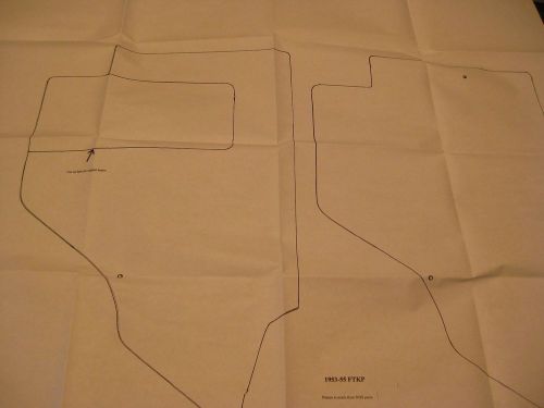 1953, 1954 or 1955 ford f-100 kick panel pattern  interior trim