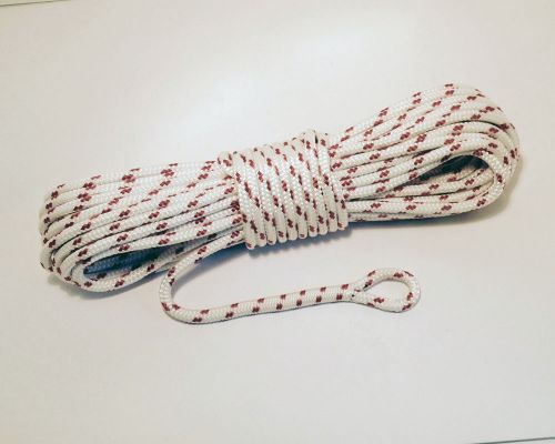 5/16"x60' with 1" spliced eyelet double braid/sail line/halyard/ rope usa