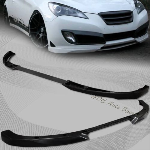 10-12 coupe 2 door jdm black polyurethane pu front bumper spoiler lip body kit