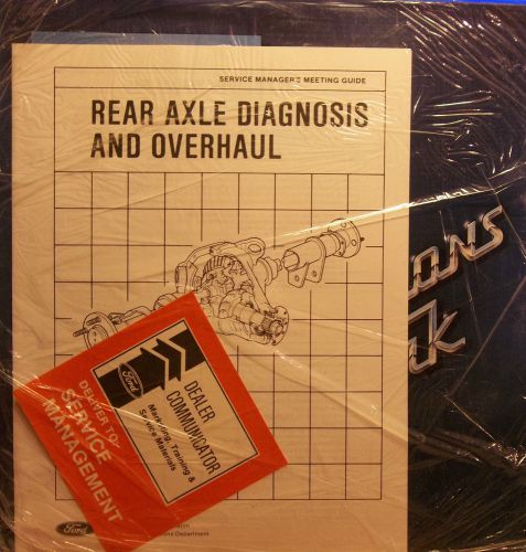 Ford motor company service training laser disc - rear axle diagnosis &amp; overhaul