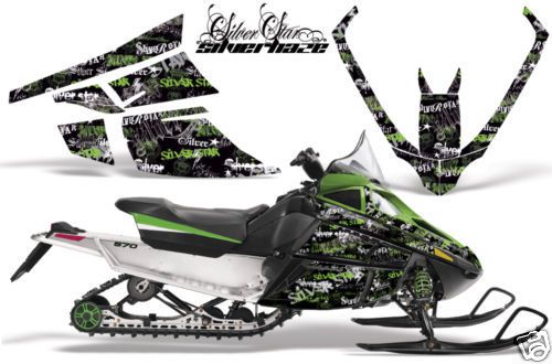 Amr sled sticker kit arctic cat f series graphics haze