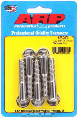Arp universal bolt 3/8-16 in thread 2.000 in long stainless 5 pc p/n 623-2000