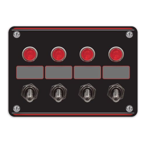 LONGACRE IGNITION SWITCH 4 ACCESSORY SWITCH PANEL WITH 4 PILOT LIGHTS, US $56.99, image 1