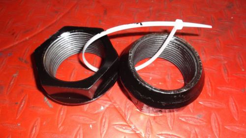 Sprint car race car aluminum 2 1/2&#034; axle nuts