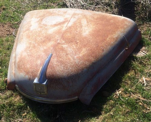 1950 international truck hood good steel {free u.s. shipping}