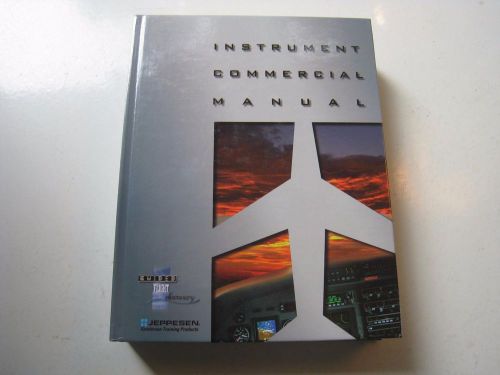 Instrument commercial textbook manual hardcover jeppesen sanderson