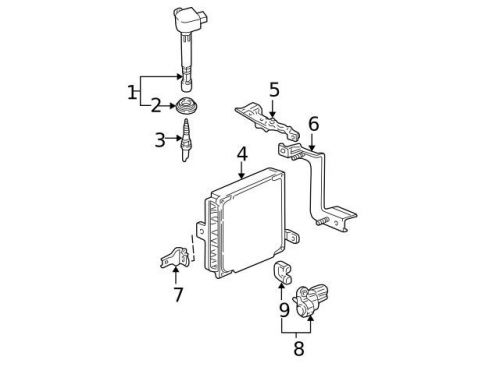 Genuine 2001-2008 honda coil 30520-pvj-a01