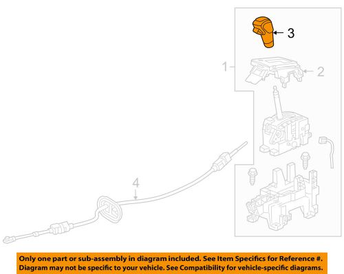 Chevrolet gm oem 11-15 cruze center console-shift knob 95976137