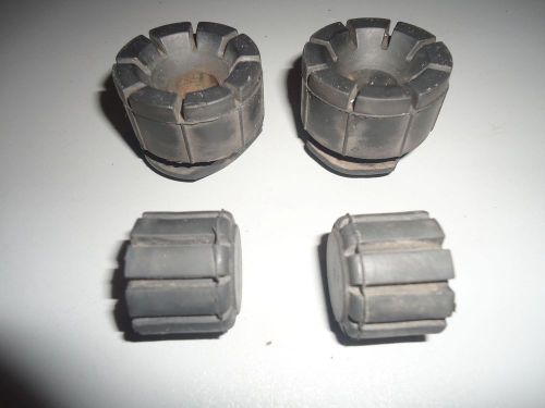 Oem ✰ 91 honda trx 250x set of 2 rear &amp; 2 front black rubber seat mount cushions