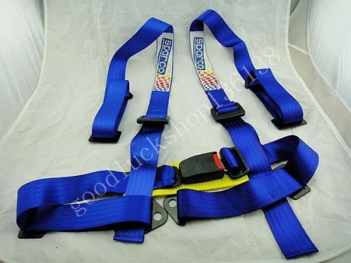 Universal jdm car auto racing sport seat belt safety harness strap blue c03