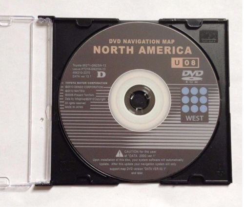 New toyota lexus 2014 u08 generation 2/3 west navigation map update dvd