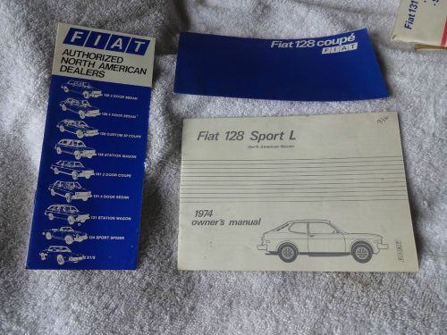 1974 fiat 127 owners manual set in great condition