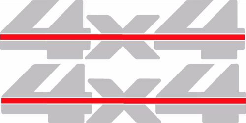 4x4 bedside decals for chevy silverado, colorado or gmc sierra trucks both sides