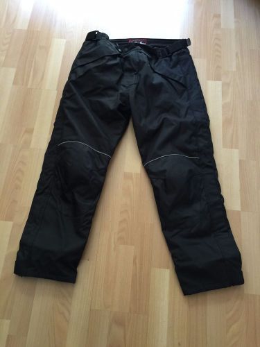 Bilt storm waterproof motorcycle overpants sz 38 black