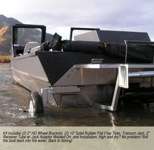 Fishing boat deep water wheel kit, new!!!!! boat launch wheels