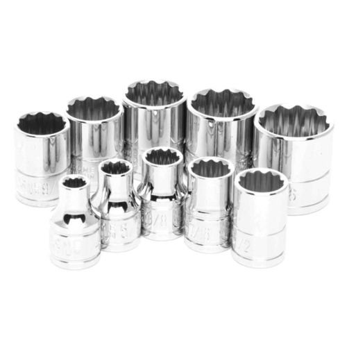 Performance tool w38500 socket socket-10 pc 3/8'' dr 12pt sae set