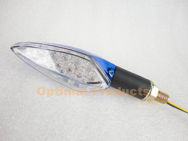 BLUE NEW Boat Style LED Turn Signal Indicator For Honda Suzuki Yamaha Kawasaki , US $13.21, image 5