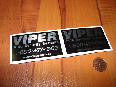 Viper car alarm security stickers oem, decals, car, security, vehicle