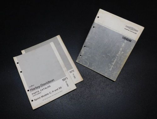 Parts catalog - 1961-1972 harley-davidson sprint c, h, ss - 99455-68