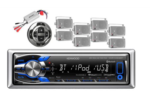 New kenwood usb iphone pandora bluetooth radio,800w amp,8 speakers,wired remote