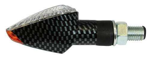 Led short carbon motorcycle force signals indicators