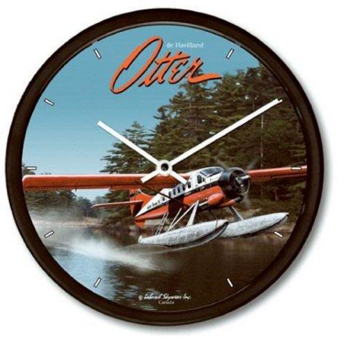 New de havilland otter wall clock 10" bush pilot propeller plane water floats
