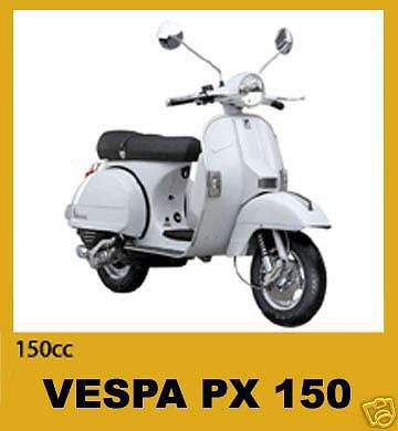 Vespa px 150 px150 scooter service manual illustrated parts catalog -2- manuals