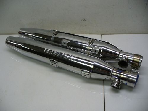 Harley 00-05 softail flstc stock tapered mufflers with heat shield 65413-00 used