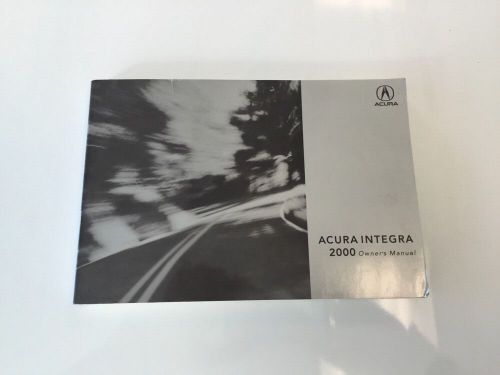 2000 acura integra owner&#039;s manual - part # 31st7660