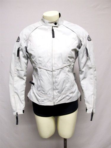 Joe rocket girl grey nylon women&#039;s motorcycle jacket size m