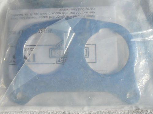 Harley-davidson softail flstf fxstb fxdwg - chrome 1.5" dual gauge bracket new