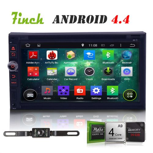 Universal 2 din 7" quad-core pure android 4.4 os car stereo gps navi dvd player