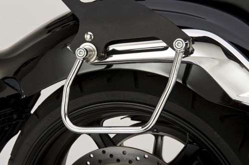 Yamaha stryker 1300 chrome saddlebag support bars kit supports