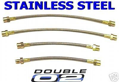 Bmw e21 brake lines hoses 3-series 318 320 323 i euro custom stainless steel new