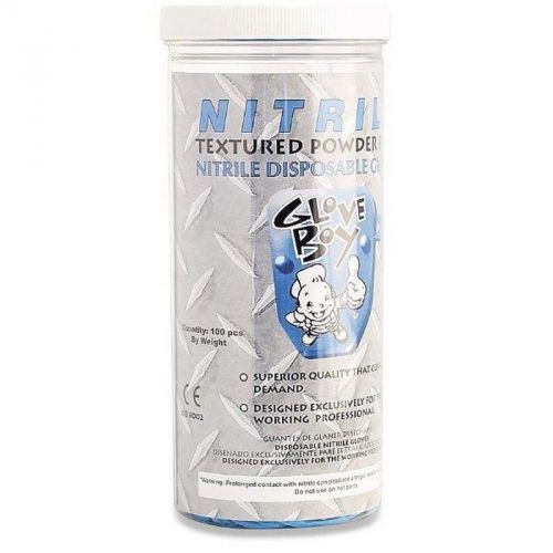Motion pro nitrile textured powder free gloves blue